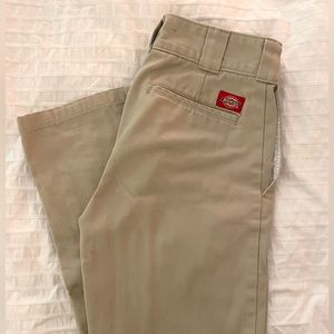 Women’s “worker crop roll hem” Dickies pants
